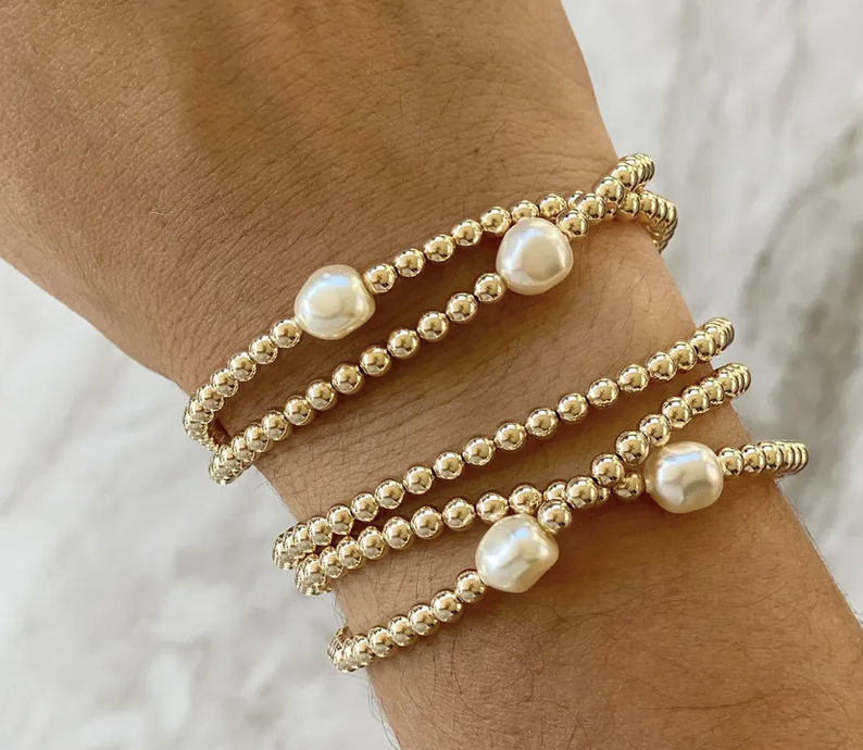 Billie Pearl Beaded Bracelet
