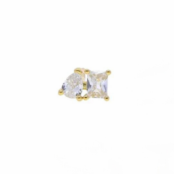 Doble CZ Ear Stud