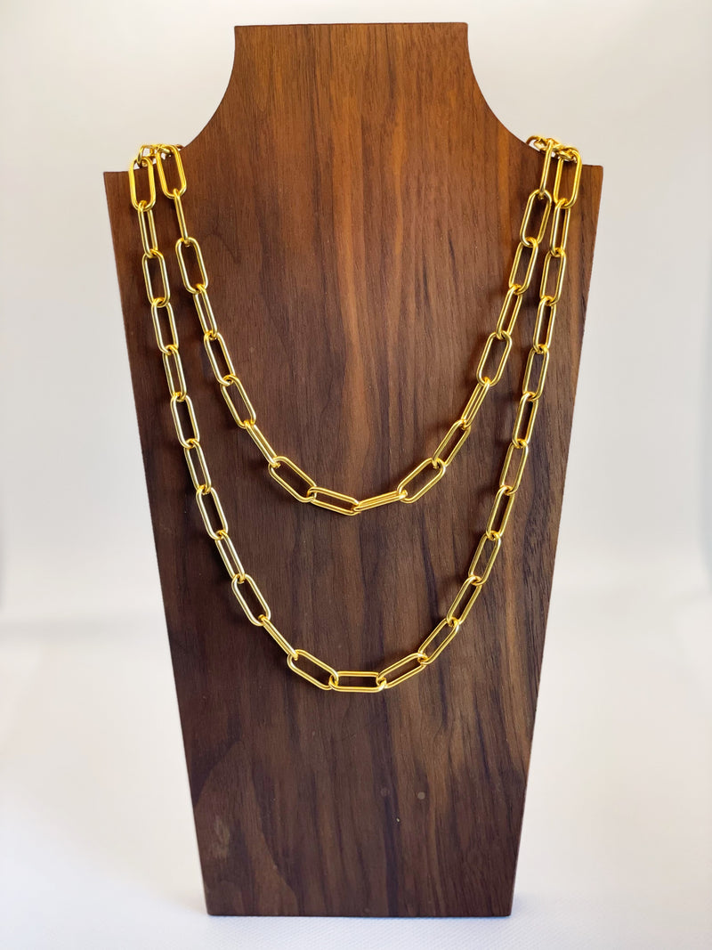 Amy Chunky Link Wrap Necklace