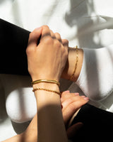 Alton 3mm Rope Chain Bracelet Gold | CELESTE SOL Jewelry