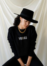 Vibras Cropped Crew Fleece Sweatshirt - CELESTE SOL Jewelry 