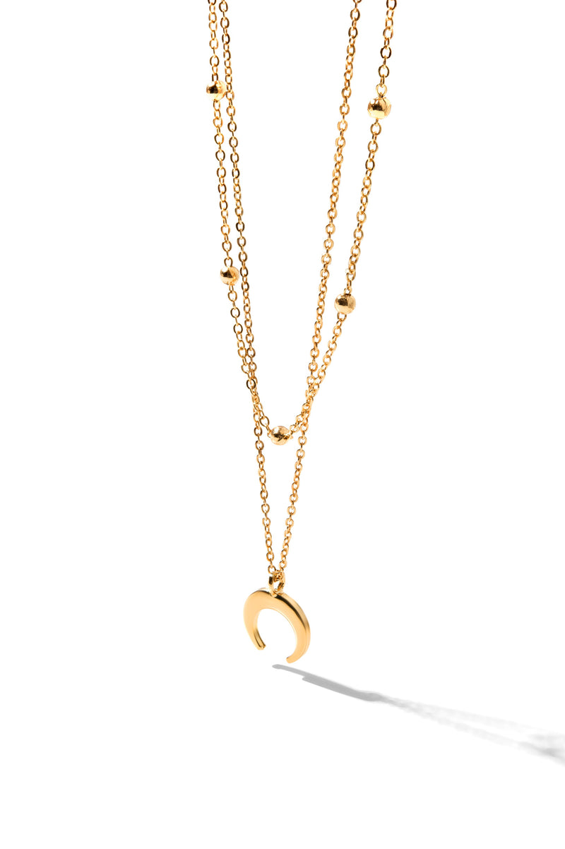 La Luna Layered Necklace Set - CELESTE SOL Jewelry 